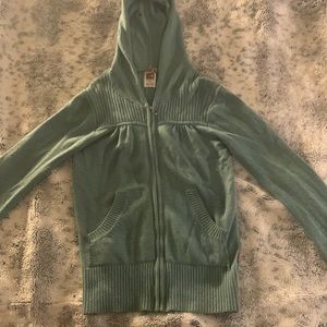 The North Face - XS - green hoodie/fleece